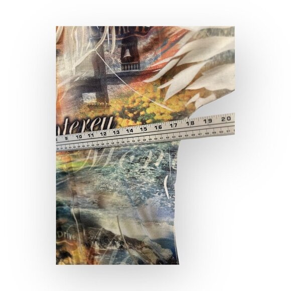 Passion-I Monterey Scenic Print Hooded Sweatshirt Multi Color Size Women M - Picture 9 of 15